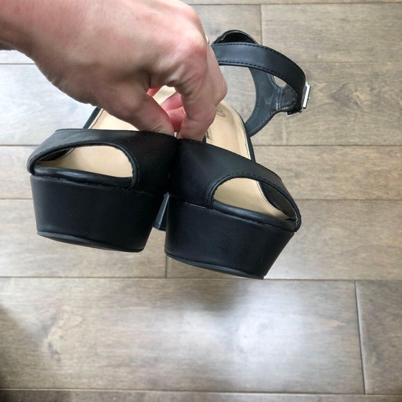 Bongo Platform Sandal Chunky Leather 90s - Picture 7 of 8